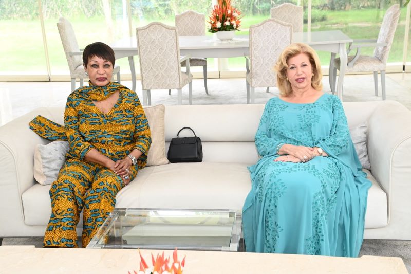 Côte d’Ivoire : Dominique Ouattara échange avec Henriette Konan Bédié