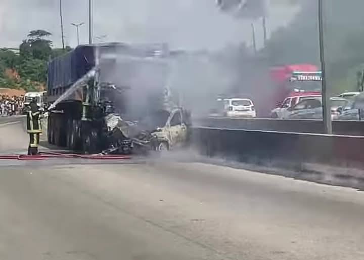 Côte d’Ivoire : Drame sur l’autoroute Yopougon–Adjamé : 4 morts brûlés vifs dans un accident