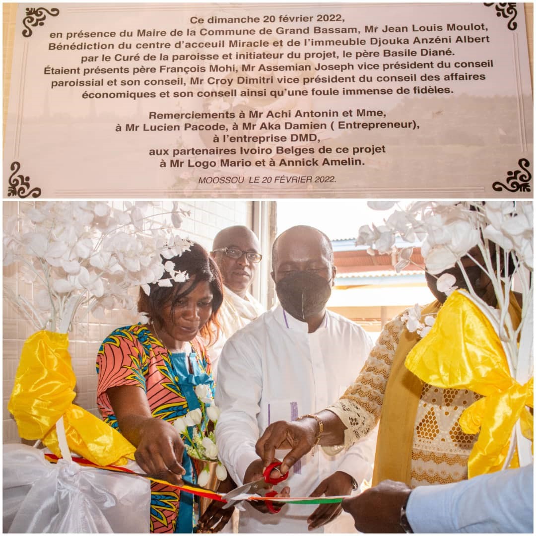 Côte d’Ivoire / Le nouveau complexe commercial de la paroisse Saint Antoine de padoue de Moossou inaugué