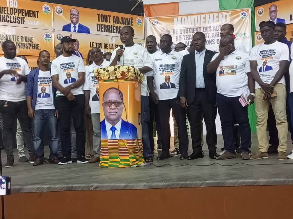 Côte d’Ivoire / RHDP : Le monde du transport fait un triomphe à Téné Birahima Ouattara