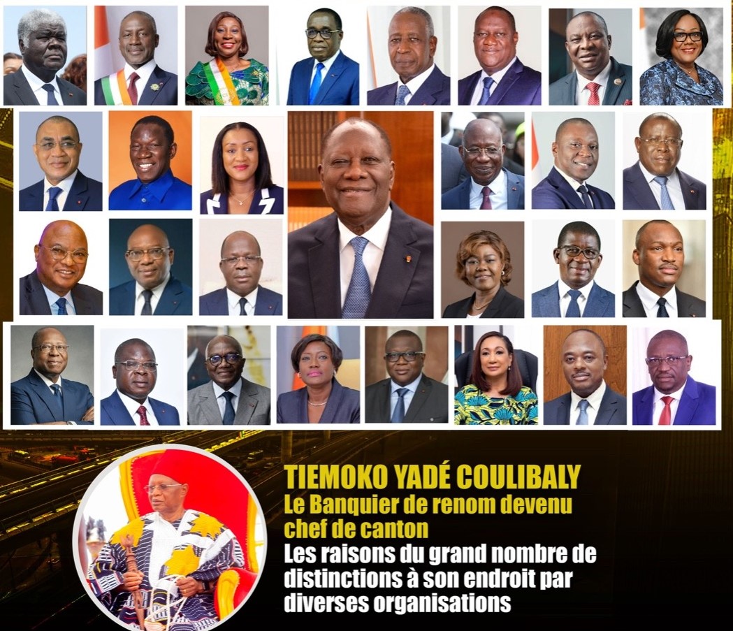 Magazine « Les valeurs de la République »: Tiémoko Yadé et les 28 personnalités qui ont accompagné le président Ouattara dans le quinquennat 2020-2025